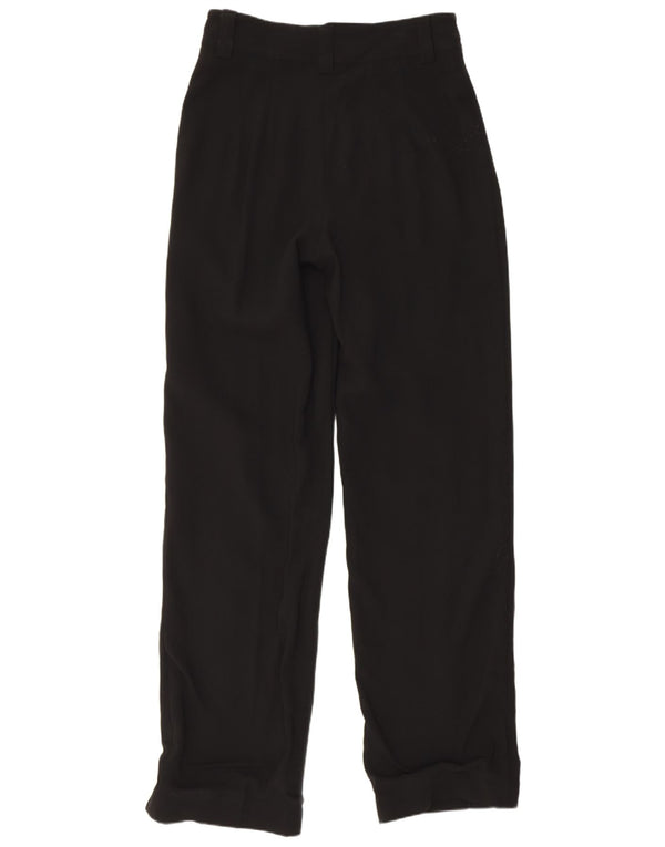 Pantaloni casual affusolati a vita alta da donna Zara piccoli W26 L32 neri