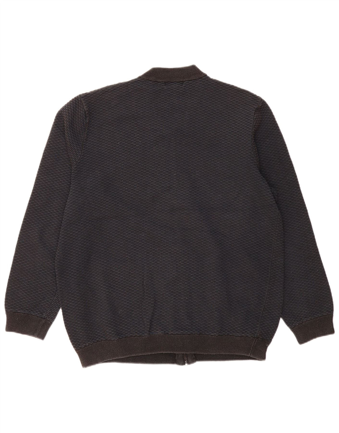 Maglione cardigan con zip intera da uomo Marks & Spencer 2XL cotone nero