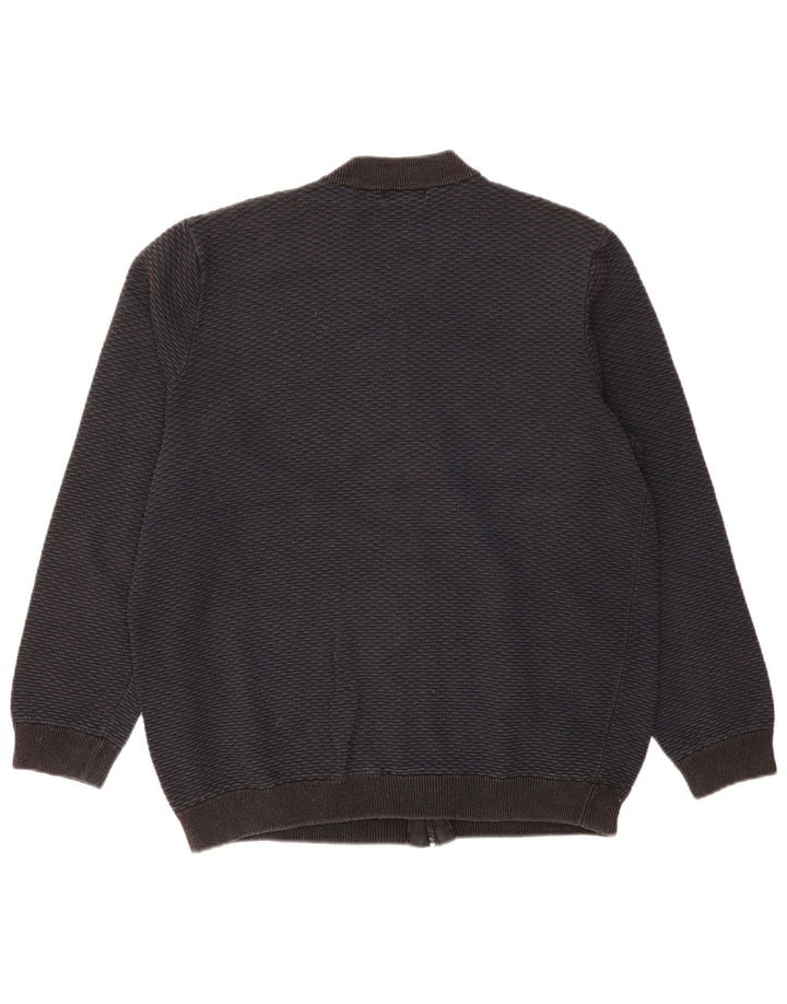 Maglione cardigan con zip intera da uomo Marks & Spencer 2XL cotone nero