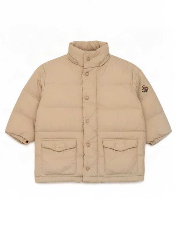 Moncler Giubbotto Imbottito Bambina 18-24 Mesi Beige In Nylon