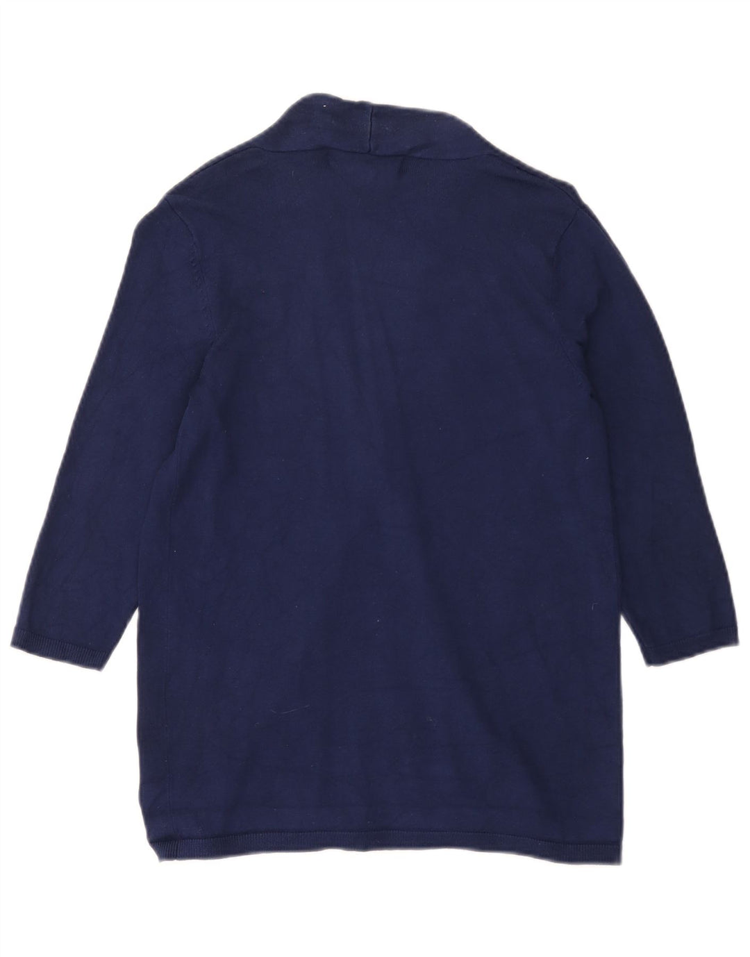 Maglione cardigan aperto con maniche a 3/4 Zara da donna UK 12 medio blu navy