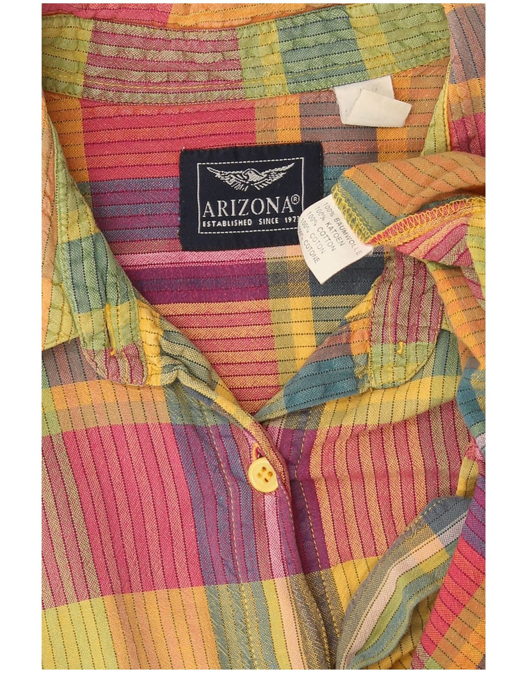 Camicia da donna Arizona UK 18 XL Cotone a quadri multicolore
