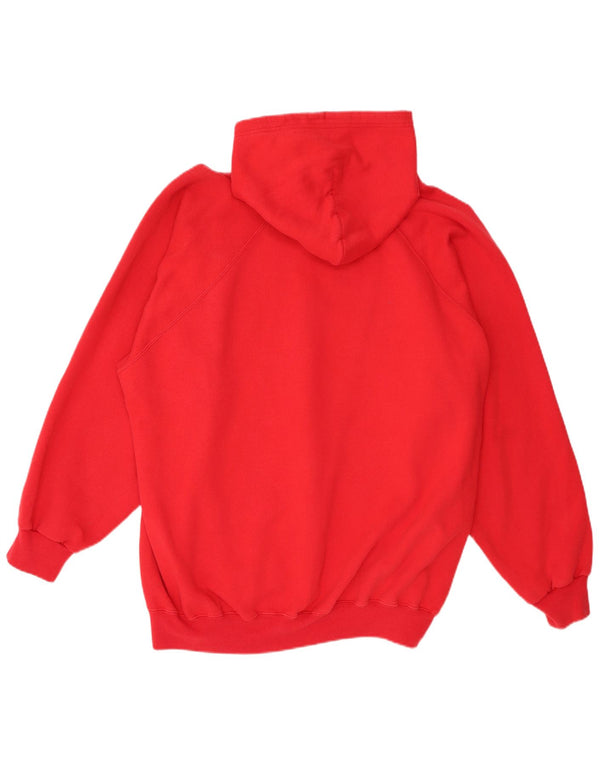 Felpa con cappuccio grafica da uomo Champion 2XL cotone rosso
