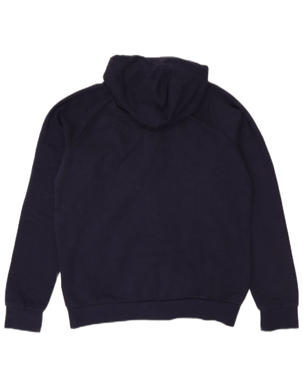 Maglione con cappuccio e zip da donna Kappa UK 18 XL Blu Navy Cotone
