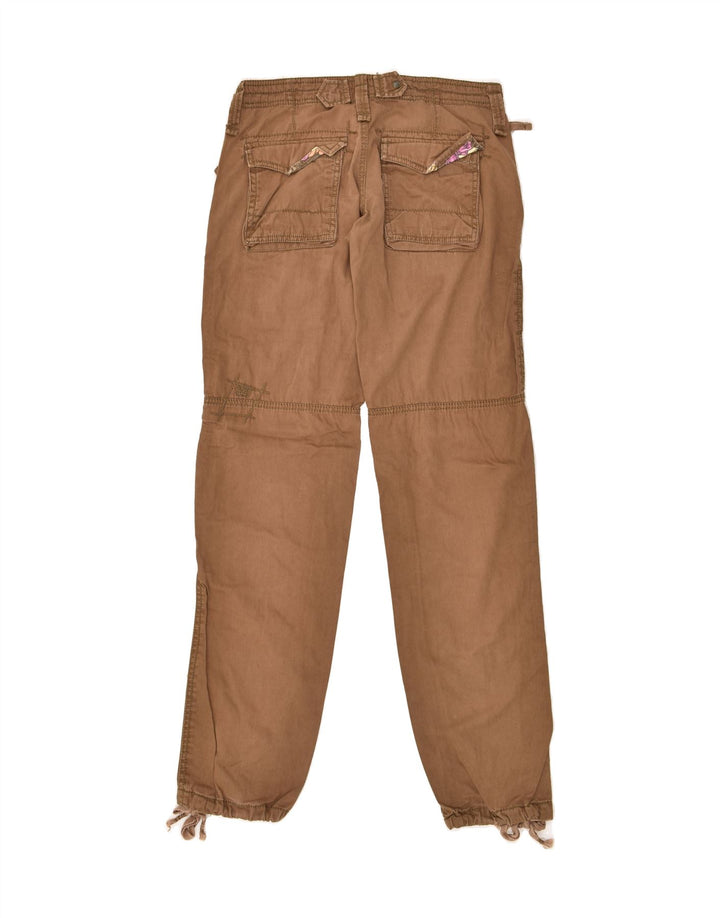 VINTAGE Womens Joggers Cargo Trousers EU 38 Medium W28 L33 Brown | Vintage Vintage | Thrift | Second-Hand Vintage | Used Clothing | Messina Hembry 
