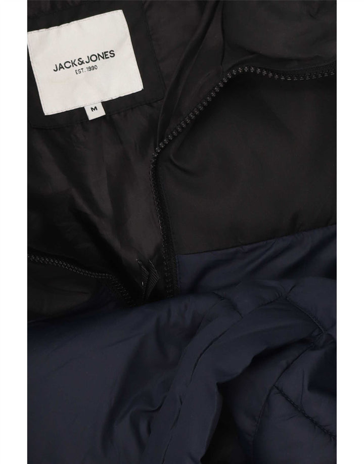 Giacca imbottita da uomo Jack & Jones UK 38 blocco colore blu navy medio