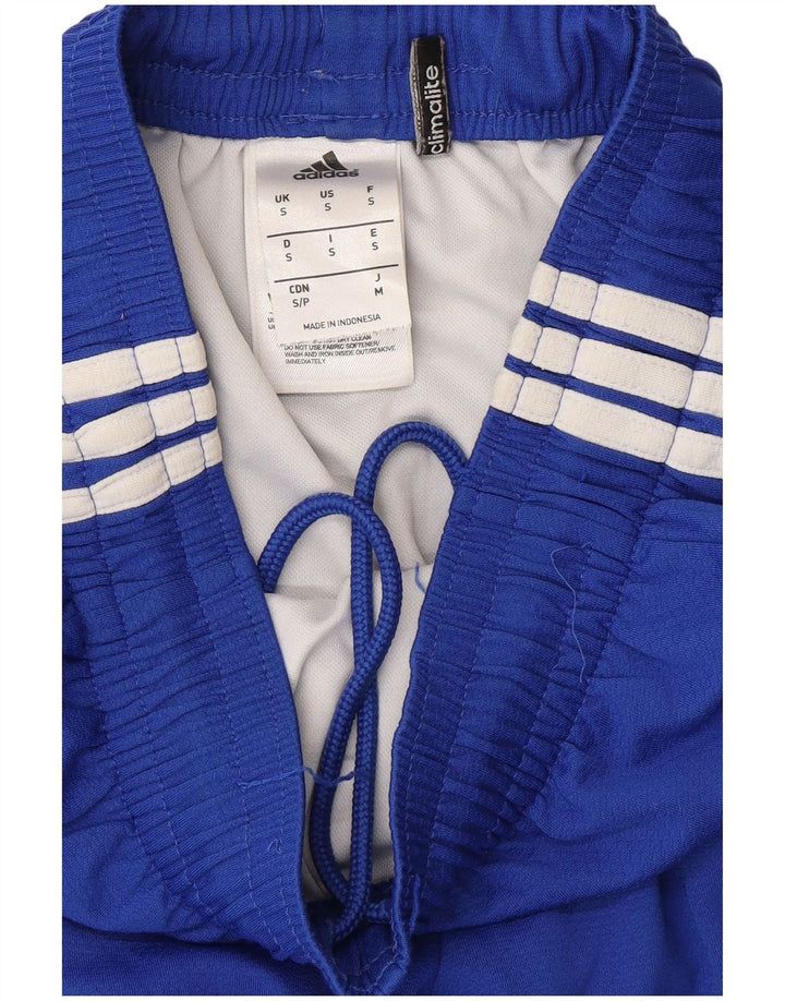 Pantaloncini sportivi Adidas Climalite da uomo piccoli in poliestere blu