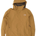 Giacca antipioggia da uomo con cappuccio The North Face UK 40 Large Marrone Poliestere