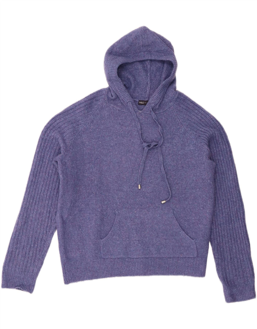Maglione oversize con cappuccio da donna Marks & Spencer UK 14 Viola medio