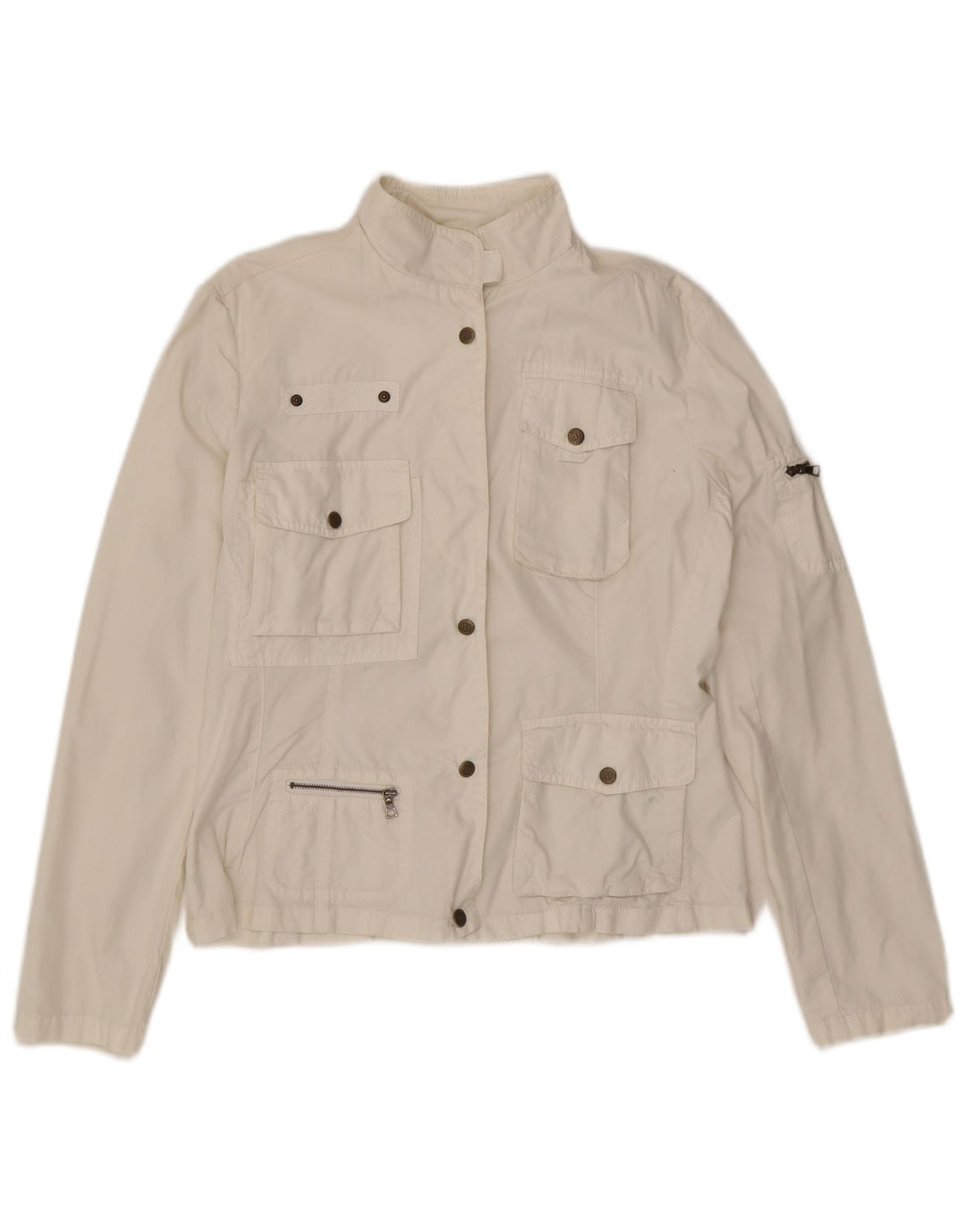 Giacca utilitaria da donna Marlboro Classics EU 44 XL Cotone bianco