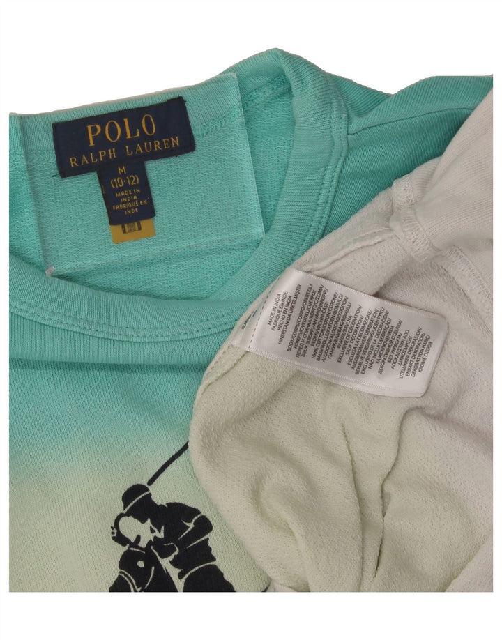 POLO RALPH LAUREN Boys Sweatshirt Jumper 10-11 Years Medium Multicoloured Vintage Polo Ralph Lauren and Second-Hand Polo Ralph Lauren from Messina Hembry 