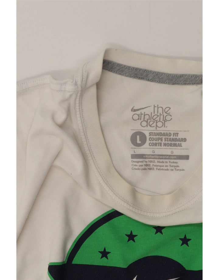 NIKE T-shirt grafica da uomo Coupe Standard con vestibilità standard, grande bianca