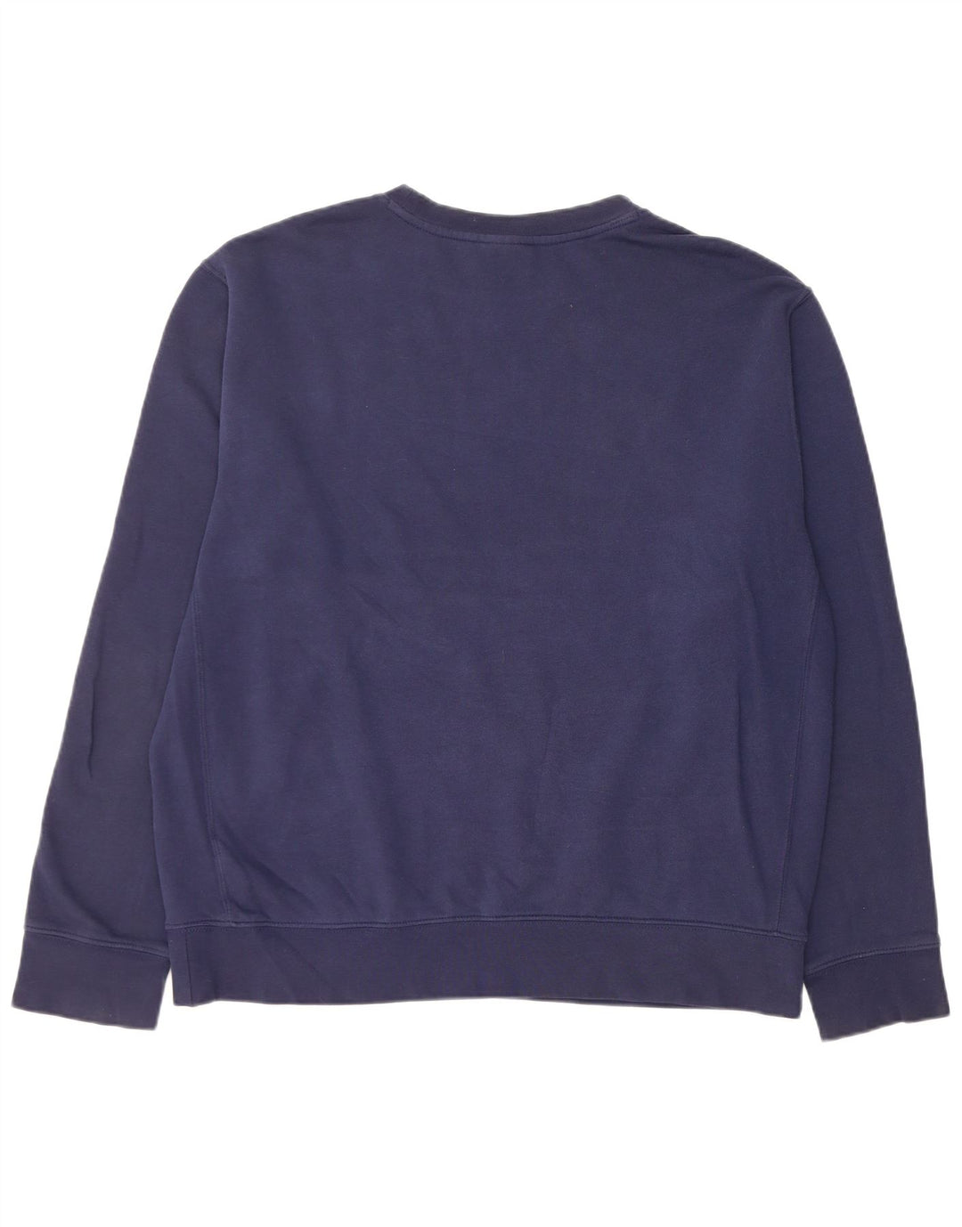 Felpa grafica Nike da uomo, maglione grande, cotone blu navy