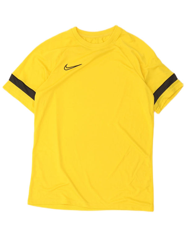 T-shirt Nike Dri Fit da uomo, grande, color block giallo
