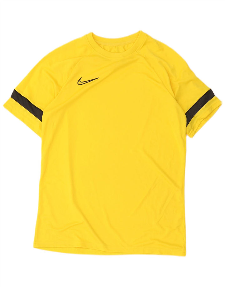 T-shirt Nike Dri Fit da uomo, grande, color block giallo