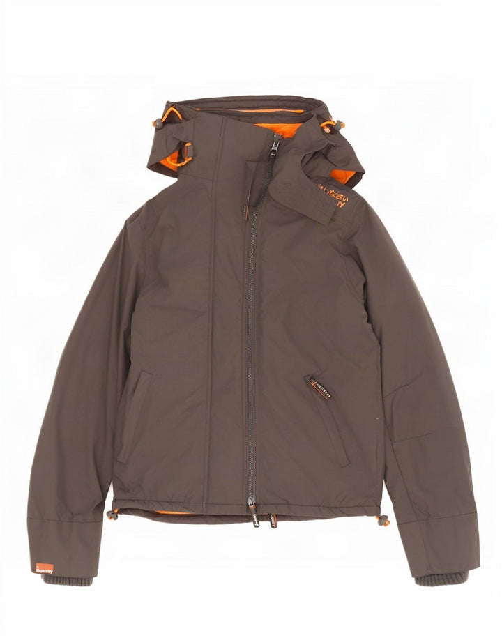 Giacca a vento da uomo Superdry The Windcheater Graphic Windbreaker UK 40 Large Grigia