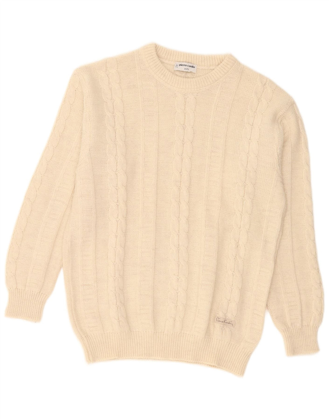 Maglione da uomo con scollo a barca Pierre Cardin grande beige