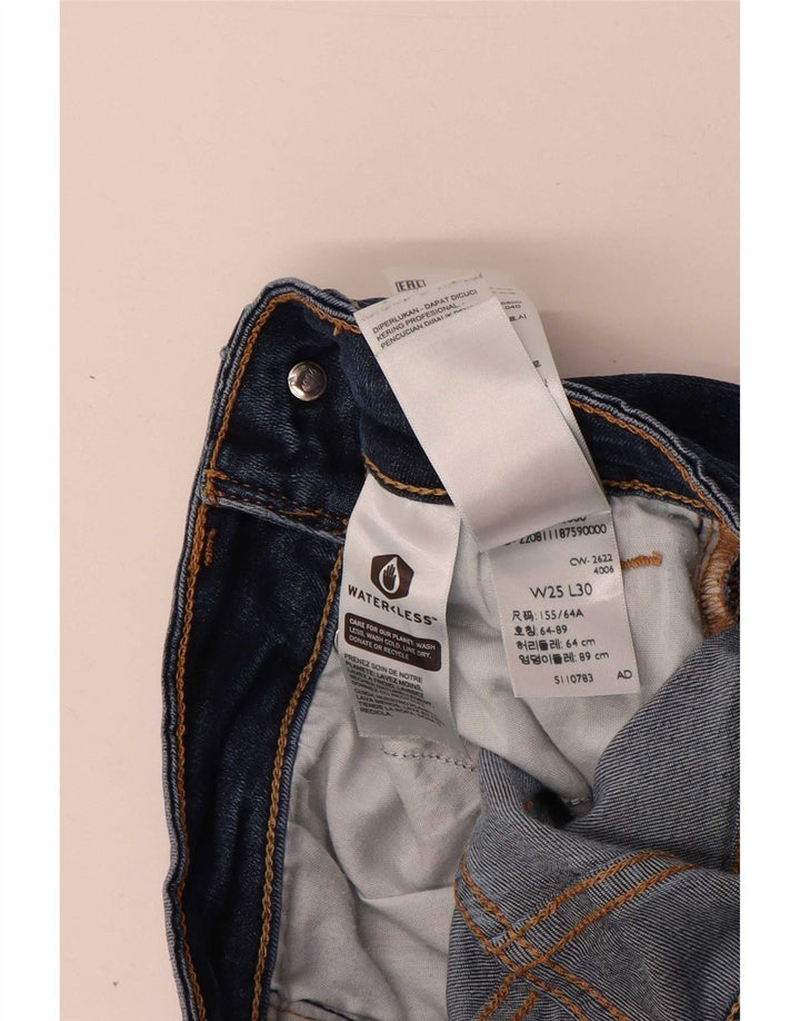 Jeans Levi's da donna 725 bootcut a vita alta W25 L30 Lyocell blu navy