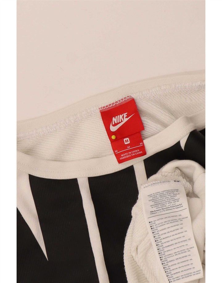 Felpa Nike da donna con grafica a maniche corte, taglia UK 14, colore bianco medio