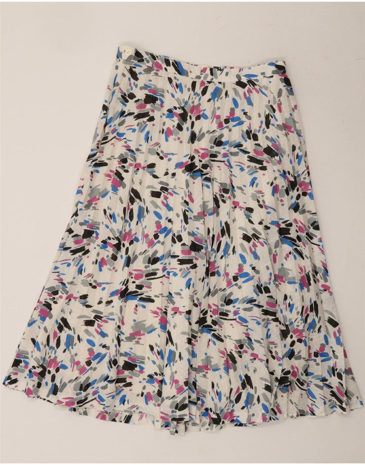 VINTAGE Womens Abstract Pattern A-Line Skirt W28 Medium Multicoloured Vintage Vintage and Second-Hand Vintage from Messina Hembry 