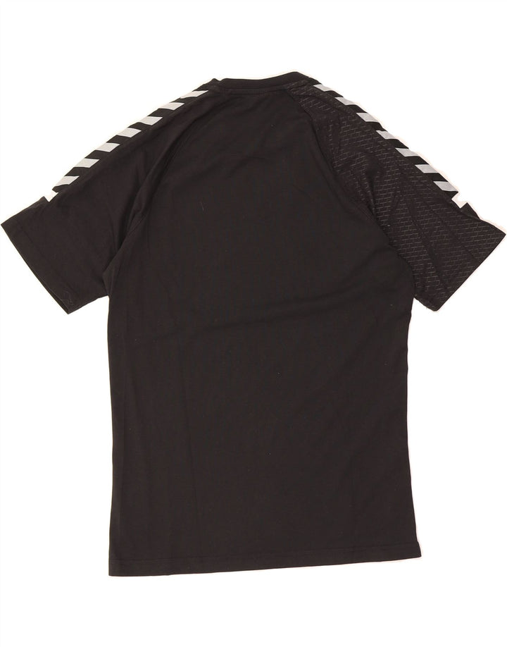 HUMMEL Mens Graphic T-Shirt Top Medium Black Colourblock Cotton Vintage Hummel and Second-Hand Hummel from Messina Hembry 