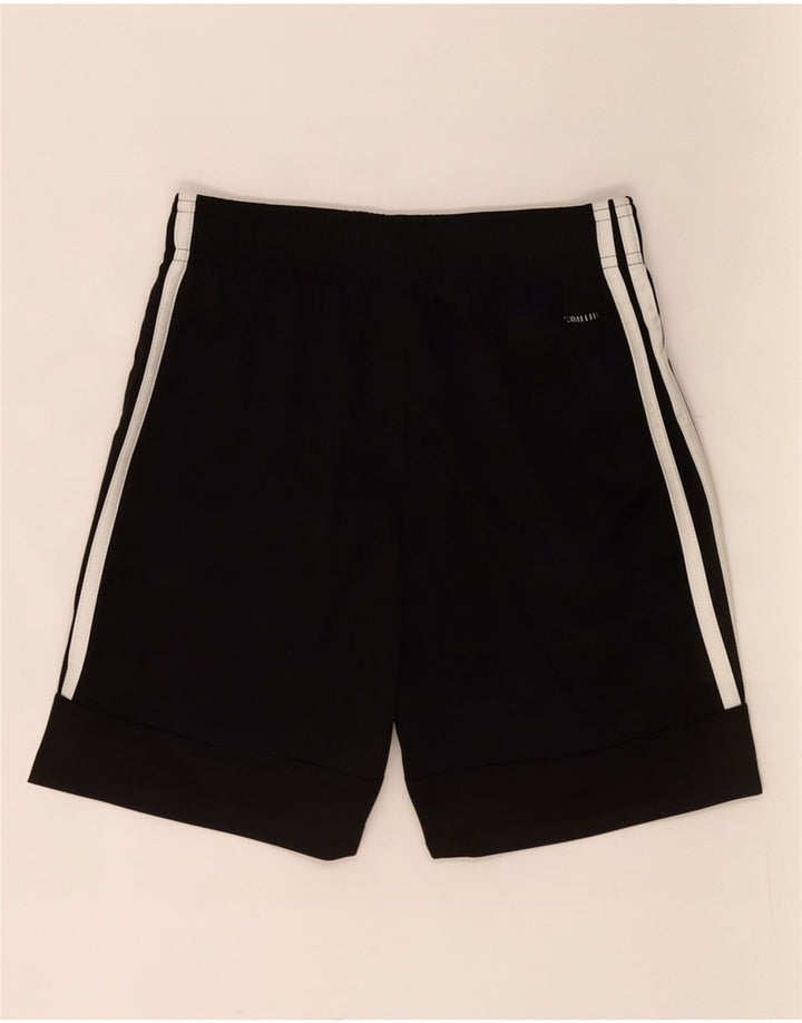 Pantaloncini sportivi Adidas Climalite da ragazzo 10-11 anni in poliestere nero