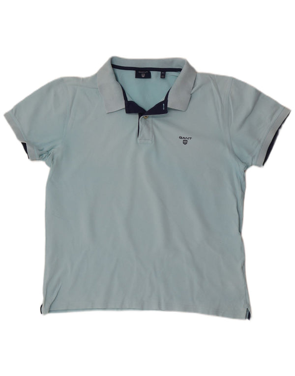 Polo da uomo Gant XL in cotone blu