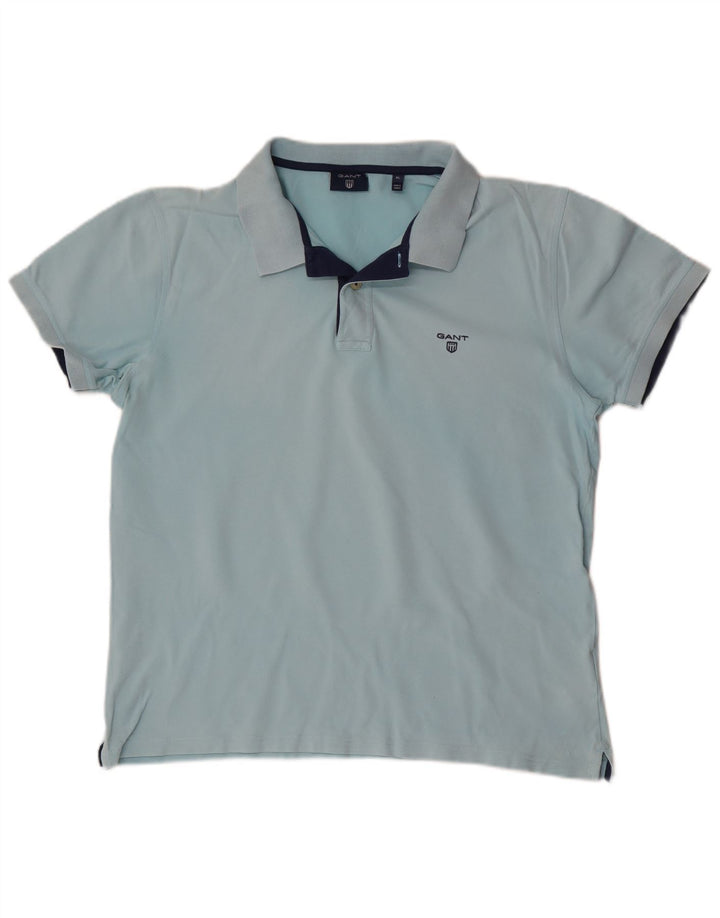 Polo da uomo Gant XL in cotone blu