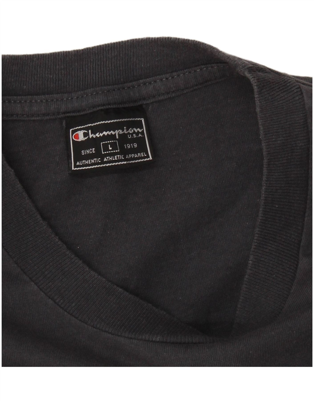 T-shirt da uomo CHAMPION Top grande grigia