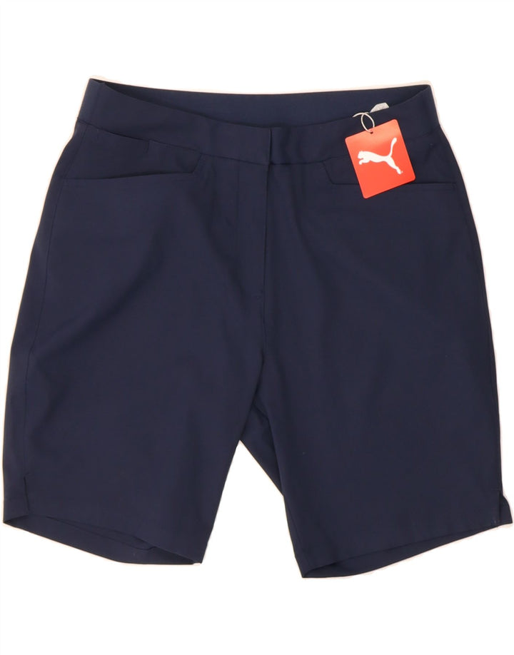 PUMA Mens Casual Shorts Medium W30  Navy Blue Polyester Vintage Puma and Second-Hand Puma from Messina Hembry 