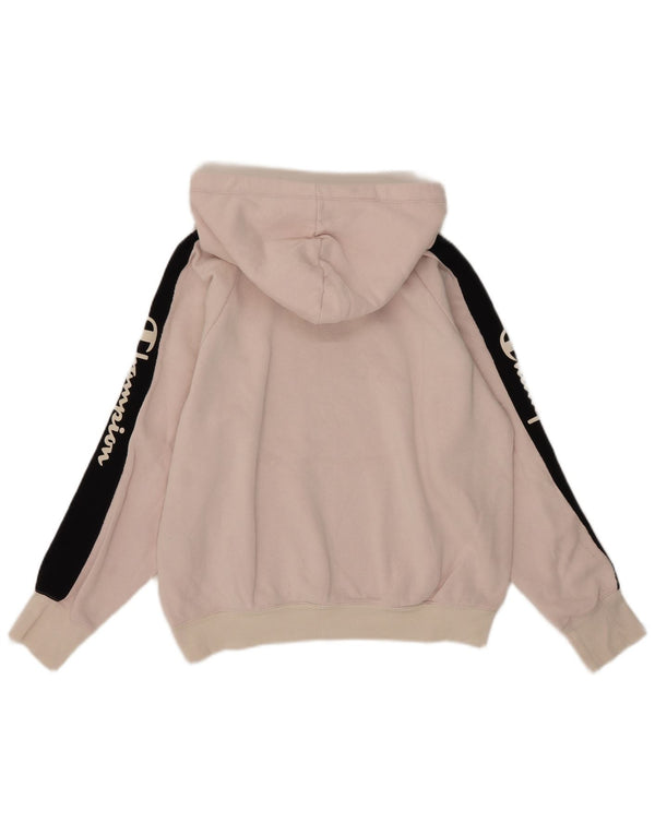 Felpa con cappuccio grafica da donna Champion UK 14 Cotone color block rosa medio