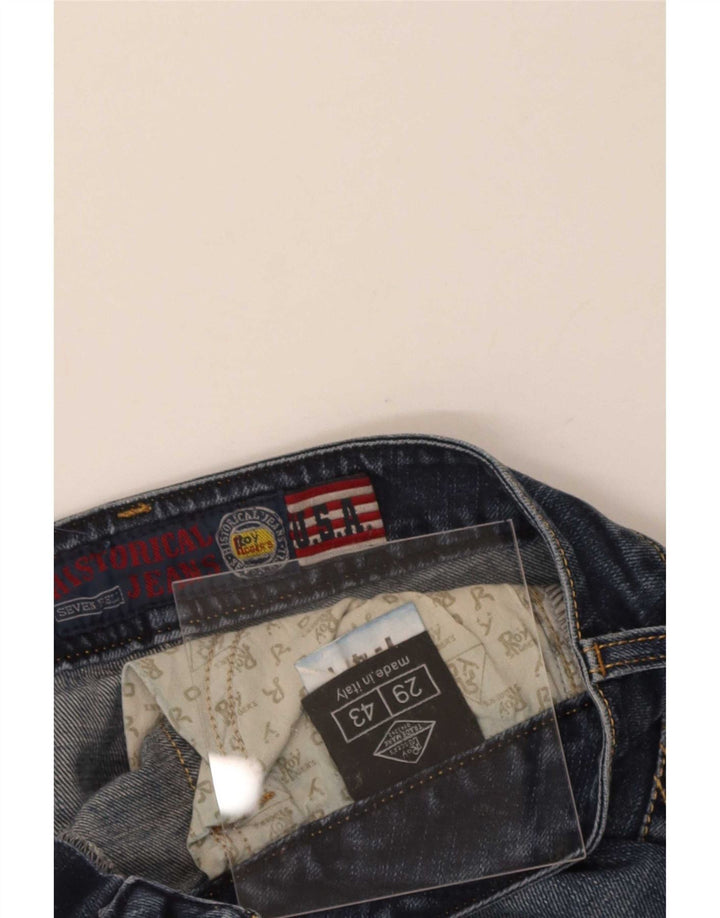 Jeans slim da donna Roy Rogers W29 L27 cotone blu
