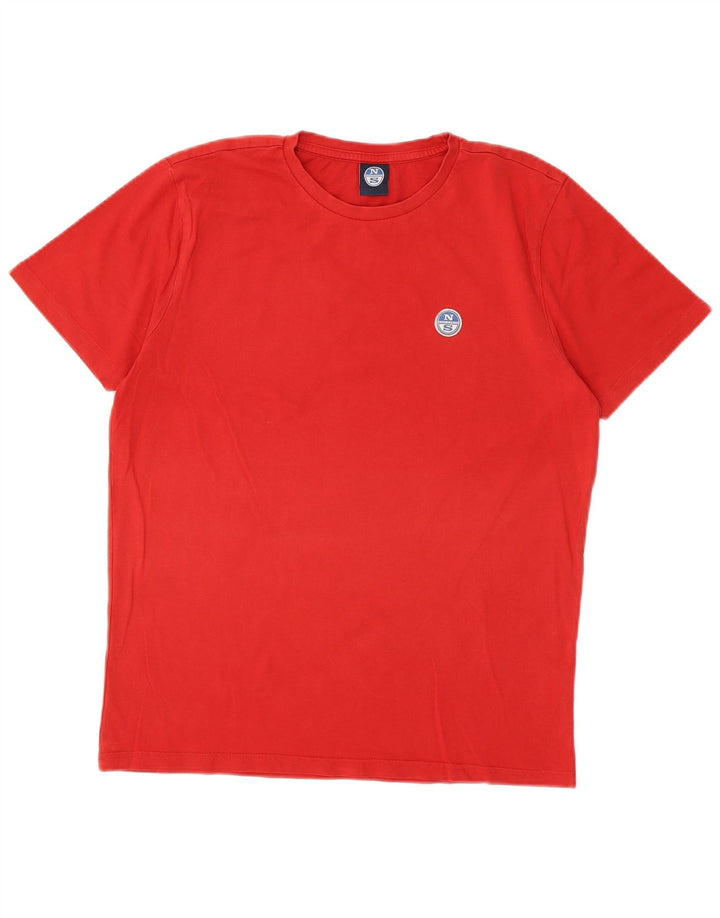 T-shirt da uomo North Sails Top in cotone rosso medio