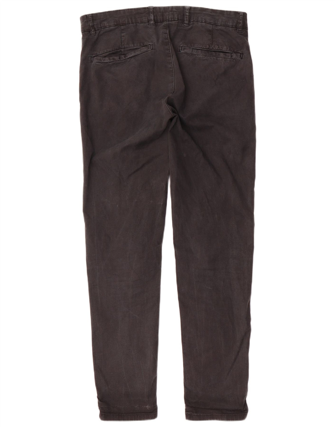 Pantaloni chino slim da uomo Zara EU 42 Large W32 L30 Grigio