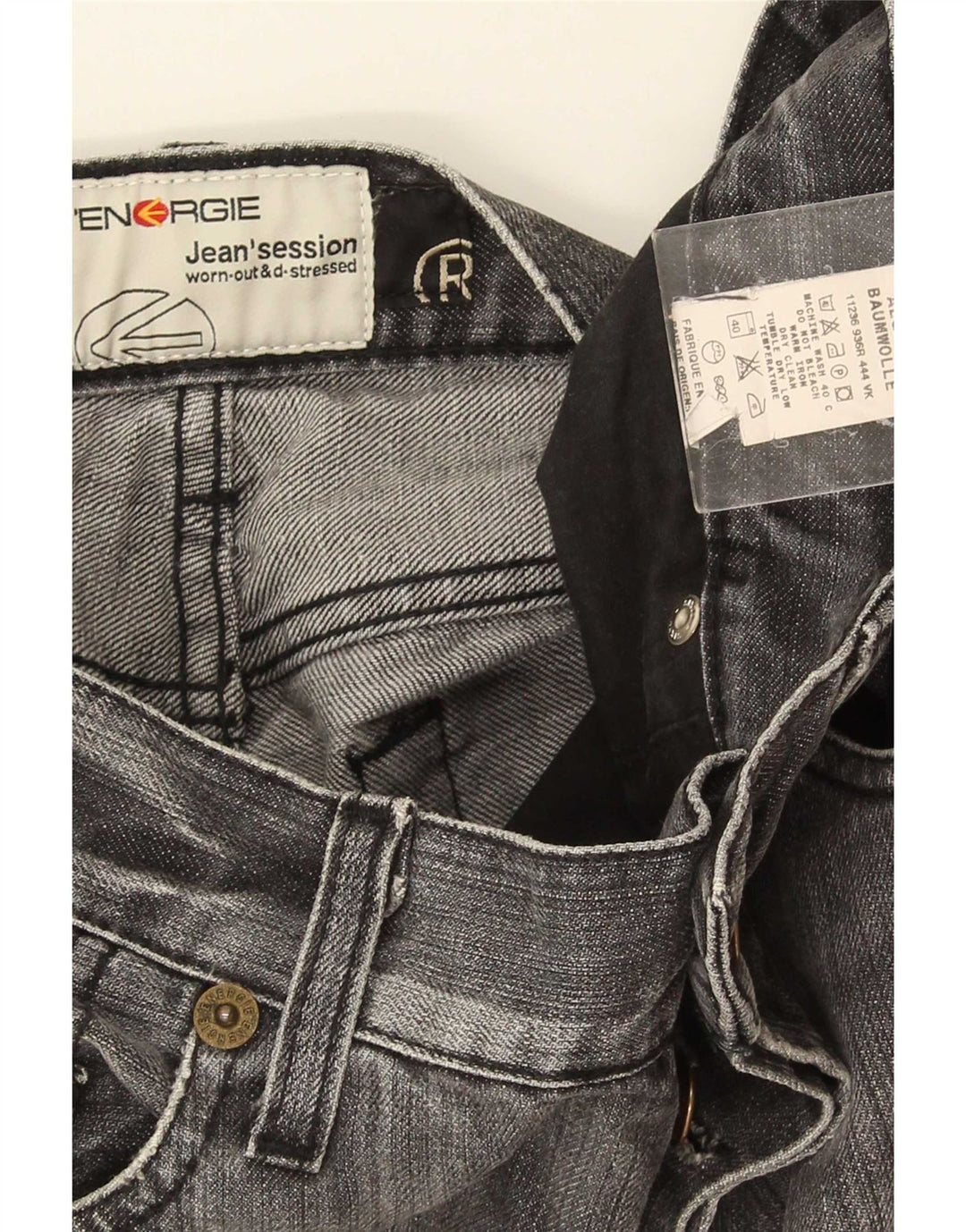 Jeans dritti da uomo Morris Energie W30 L30 cotone grigio