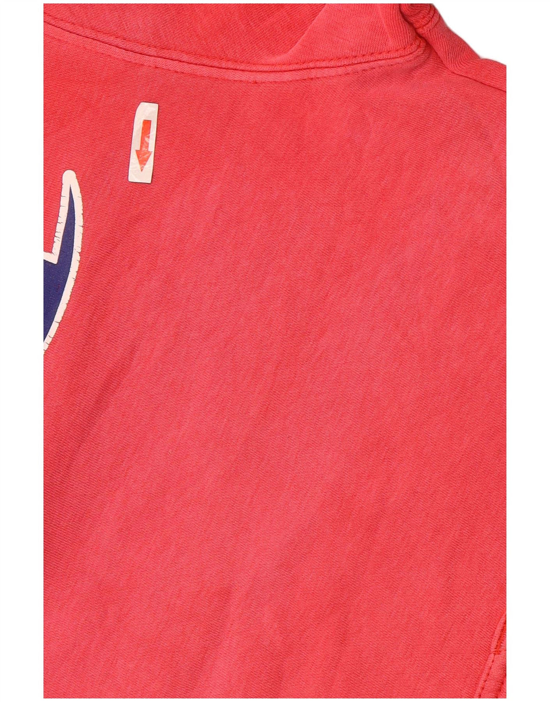 Maglione con cappuccio grafico da uomo Champion in cotone rosso medio