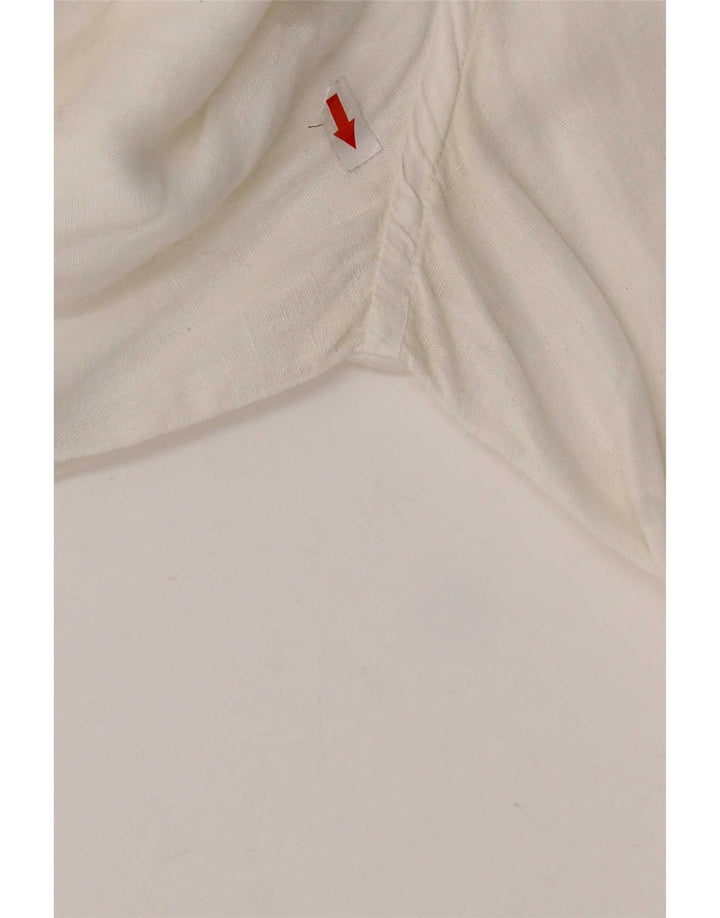 Camicia Etro Uomo 2XL Lino Bianco