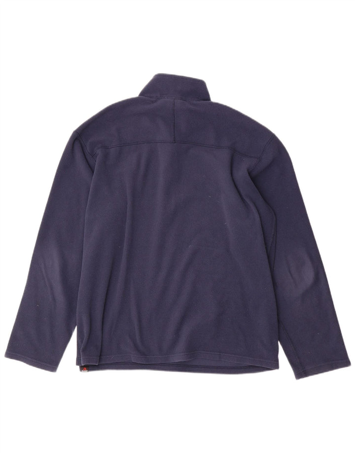 THE NORTH FACE Maglione in pile da uomo con zip e collo, grande, in poliestere blu navy