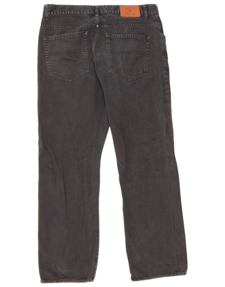 Jeans dritti da uomo Gant W34 L30 cotone nero