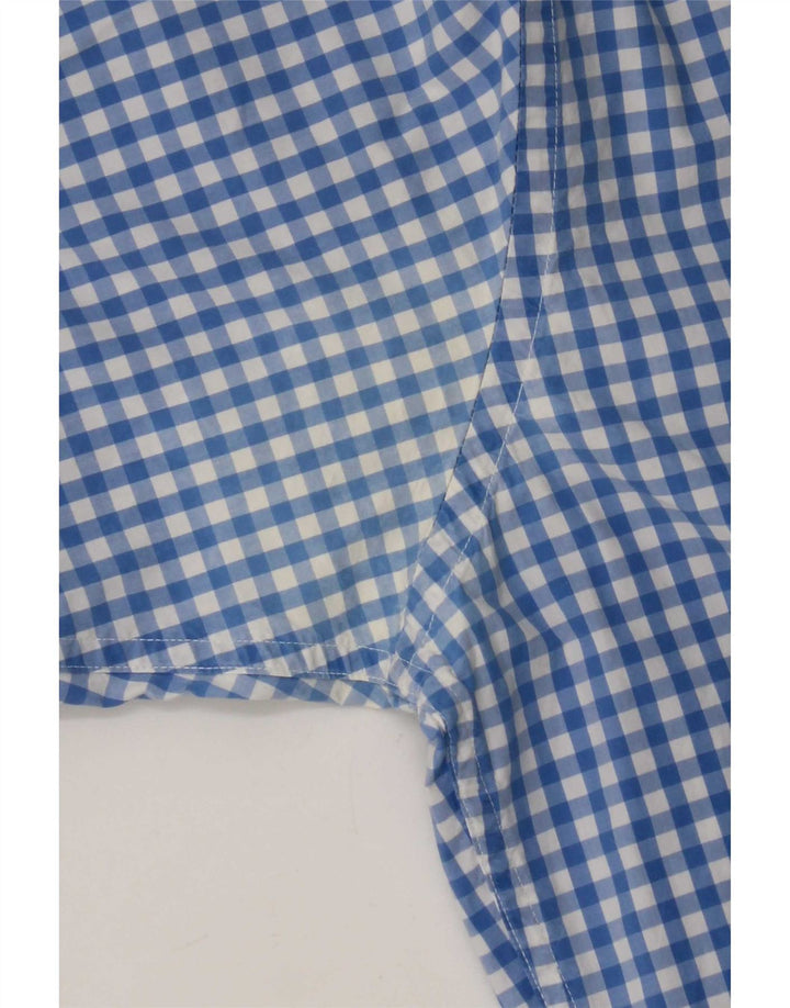 Camicia da uomo Tommy Hilfiger grande in cotone a quadretti blu