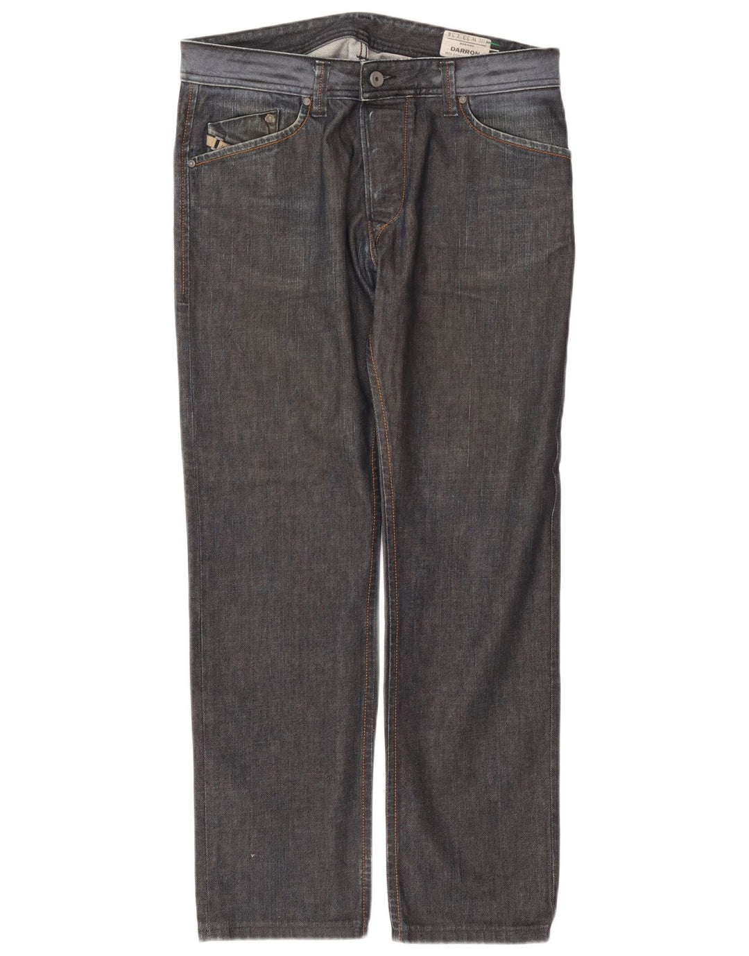 Jeans dritti da uomo Diesel Darron W33 L30 cotone grigio
