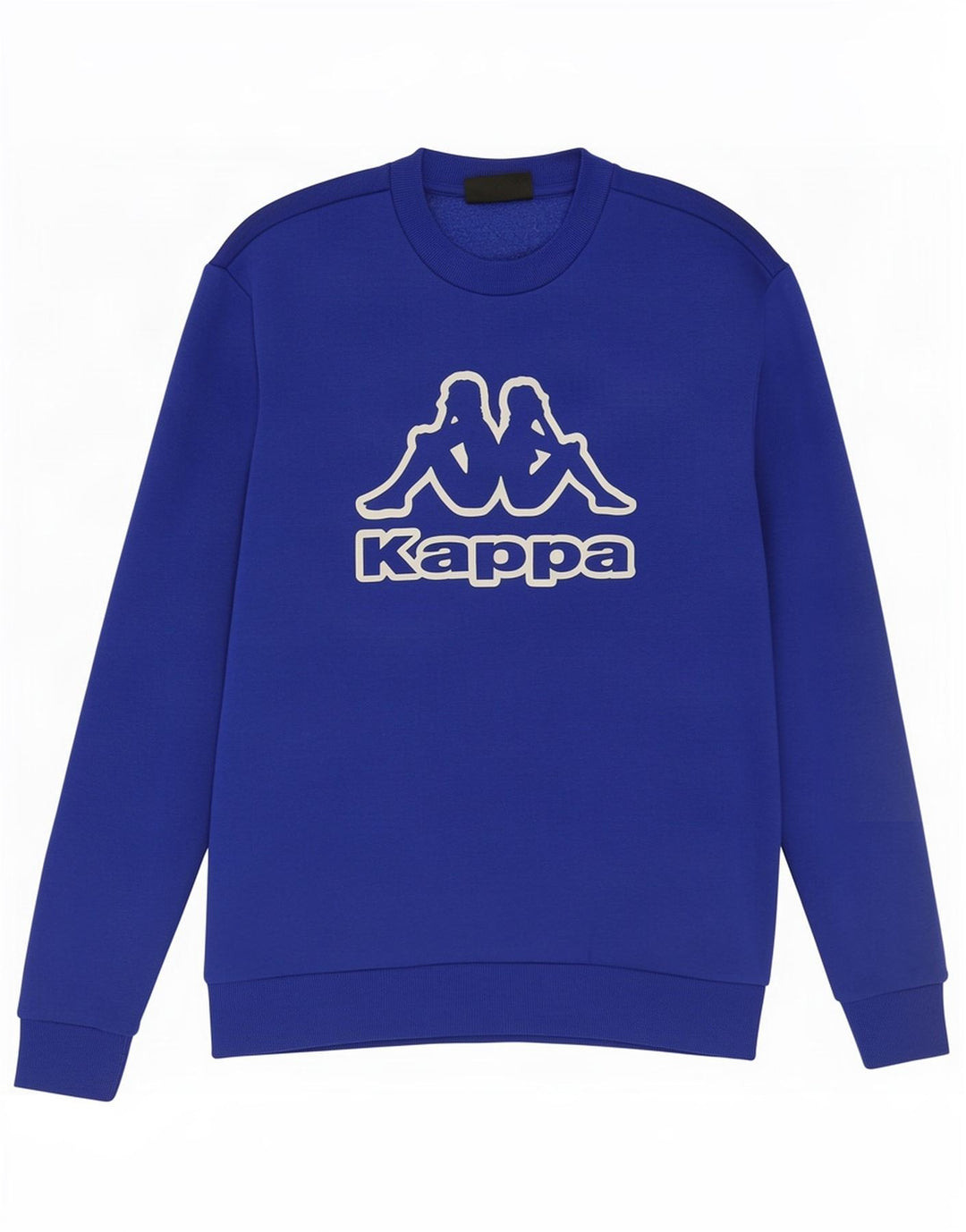 Felpa grafica da uomo Kappa Maglione grande in cotone blu