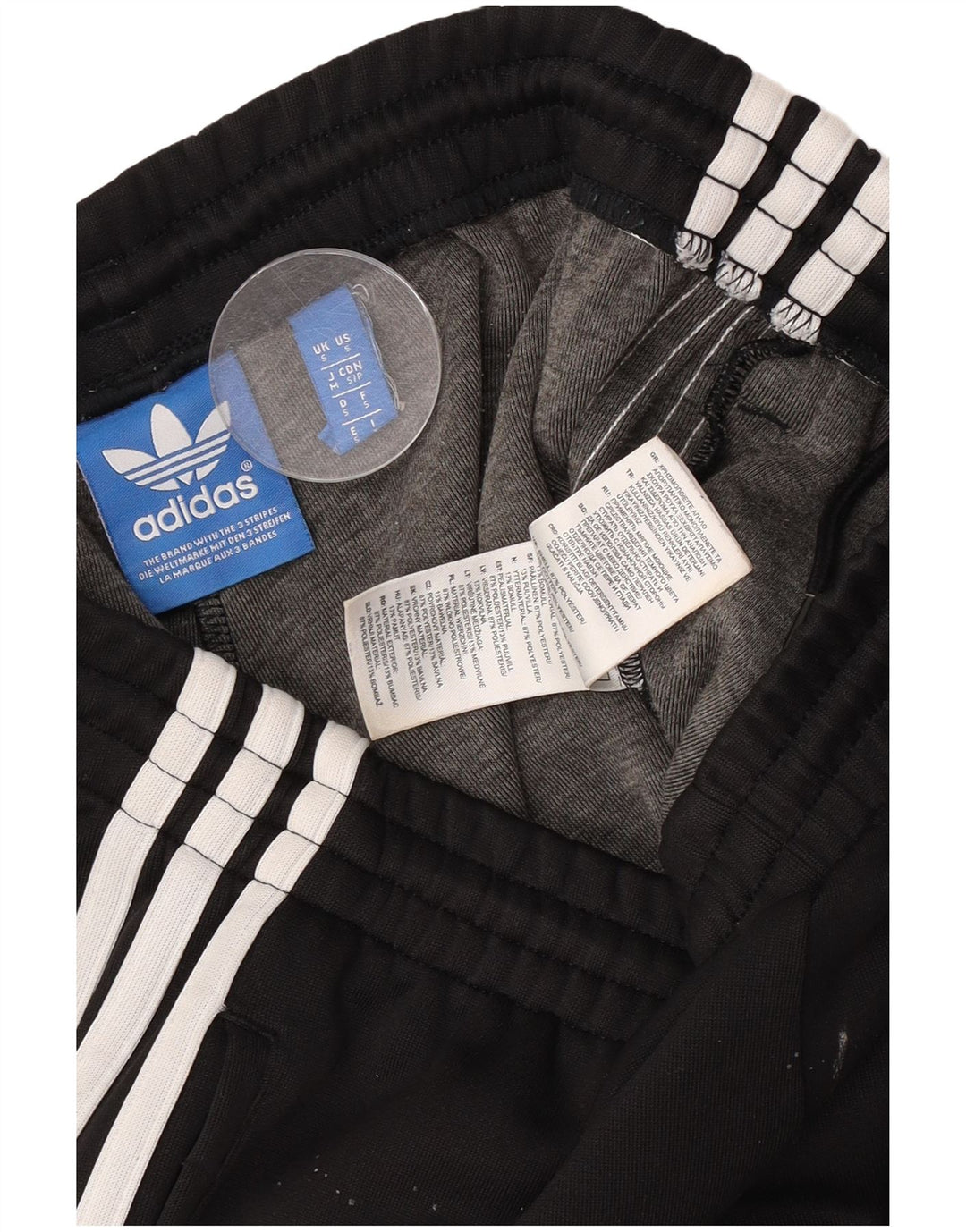 Pantaloni da tuta da uomo Adidas Joggers piccoli in poliestere nero