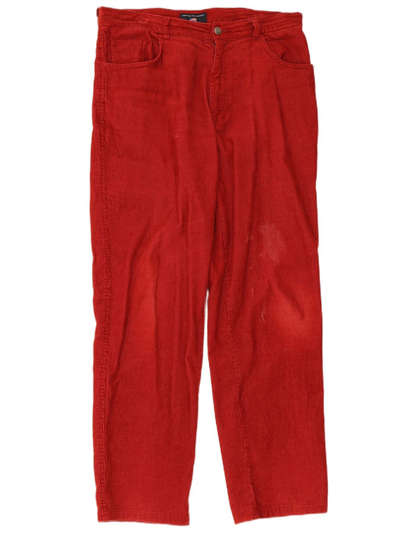 Polo Assn. Pantaloni dritti da uomo in velluto a coste IT 50 Large W34 L32 Rossi