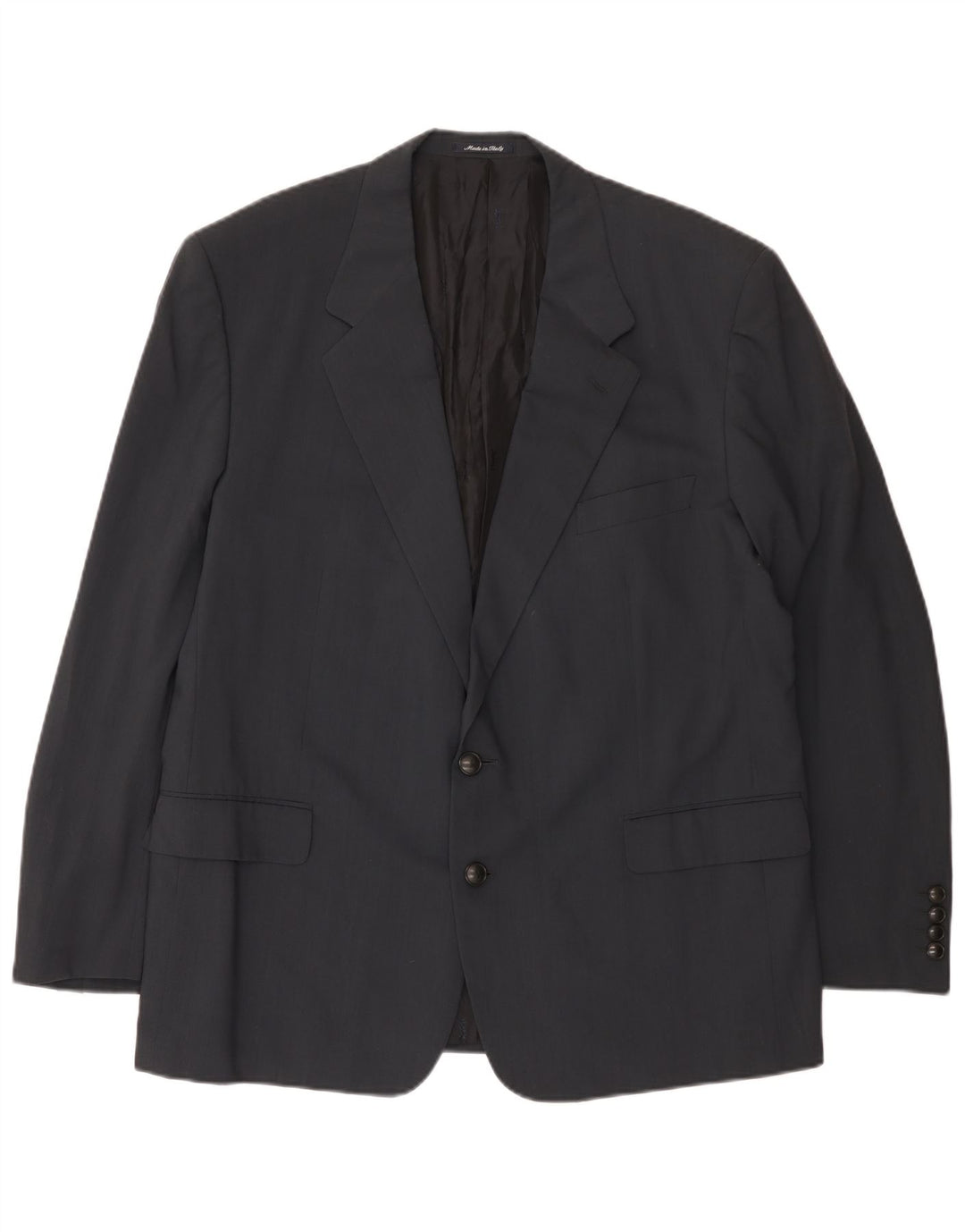 Giacca blazer da uomo a 2 bottoni Yves Saint Laurent IT 56 3XL Lana grigia