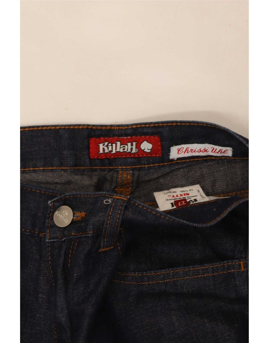 Jeans a gamba larga da donna Killah W27 L29 cotone blu navy