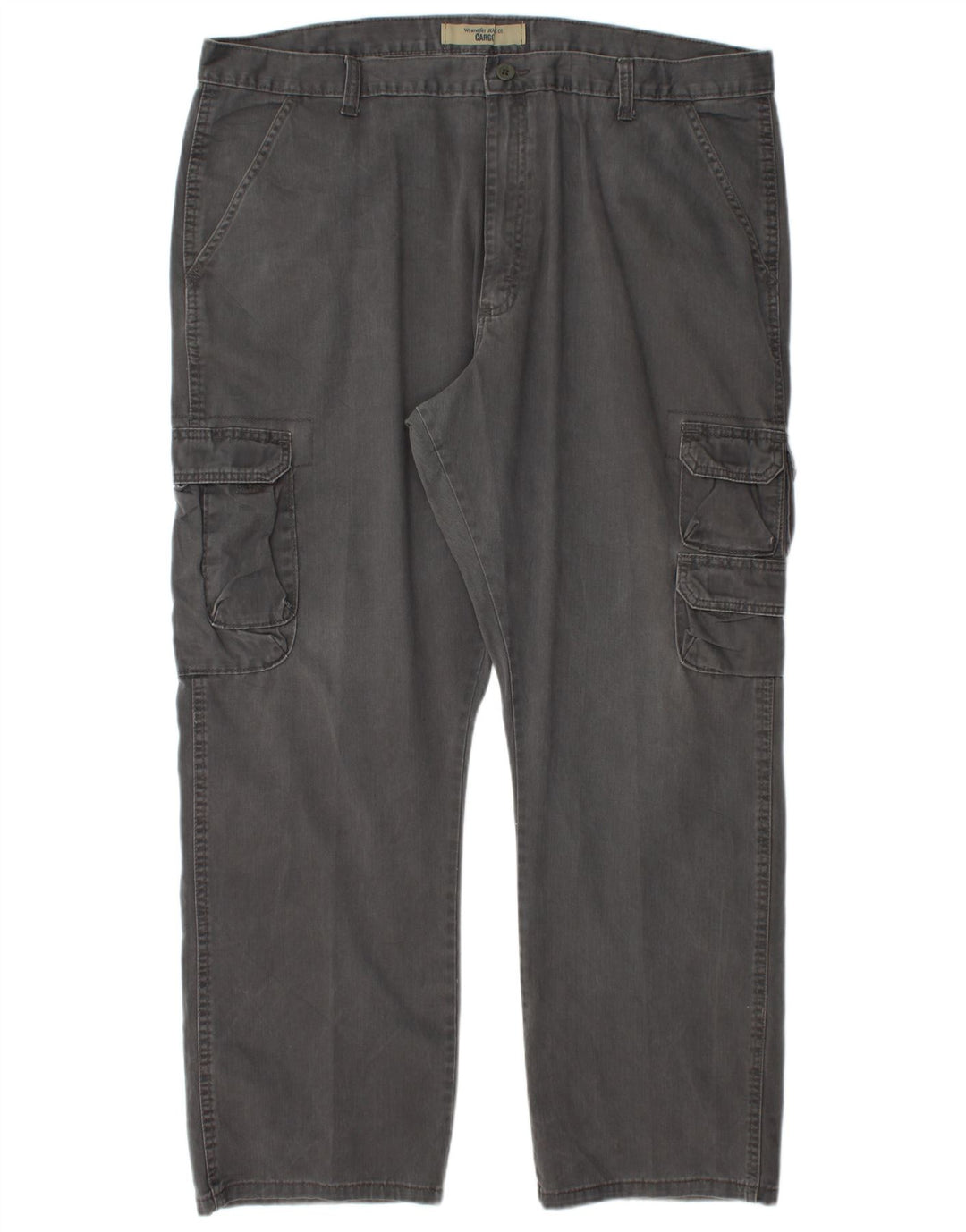 Pantaloni cargo dritti da uomo WRANGLER W42 L30 cotone grigio