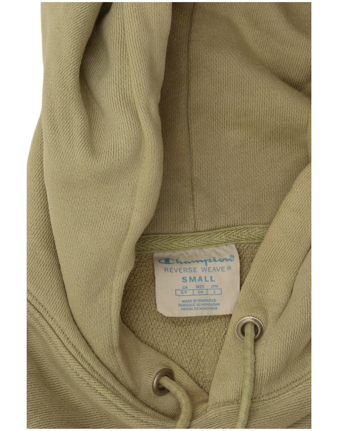 Felpa con cappuccio da uomo Champion Small in cotone verde