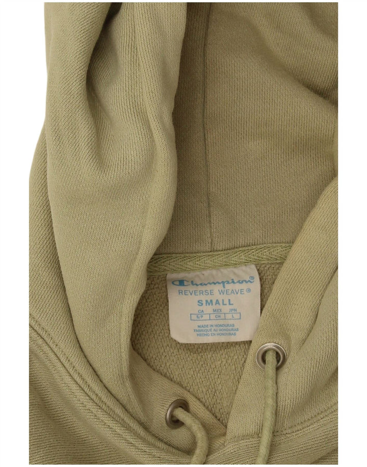 Felpa con cappuccio da uomo Champion Small in cotone verde