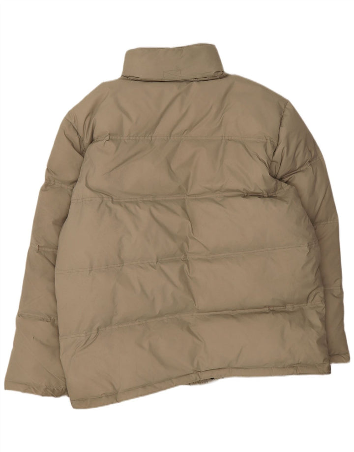 Giacca imbottita con cappuccio da uomo Champion UK 42 XL Beige poliammide